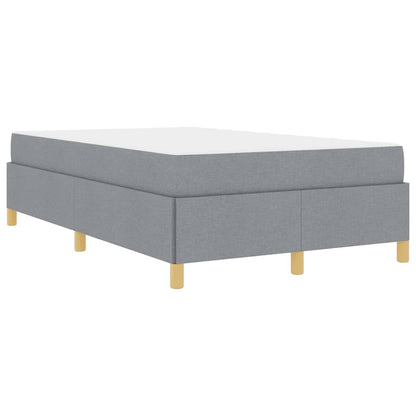 Boxspring bed Anders Lichtgrijs en Wit 120 x 190 cm Stof
