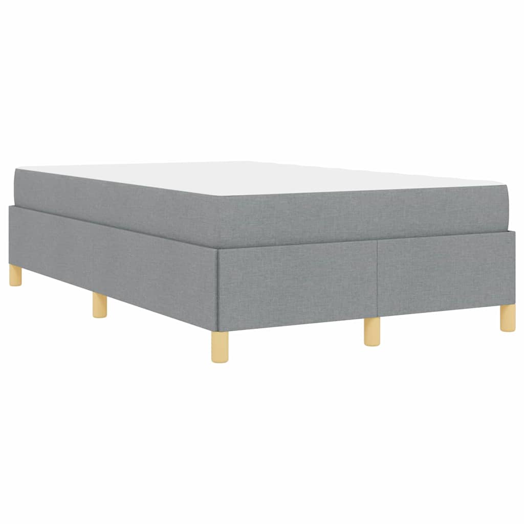 Boxspring bed Anders Lichtgrijs en Wit 120 x 190 cm Stof