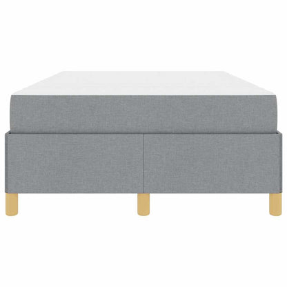 Boxspring bed Anders Lichtgrijs en Wit 120 x 190 cm Stof