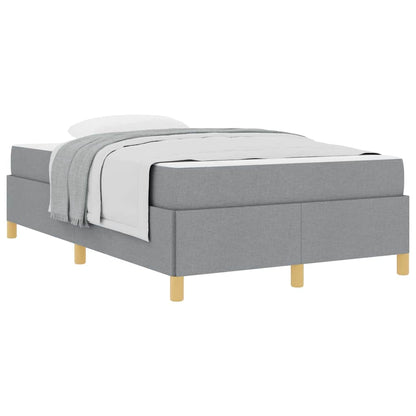 Boxspring bed Anders Lichtgrijs en Wit 120 x 190 cm Stof