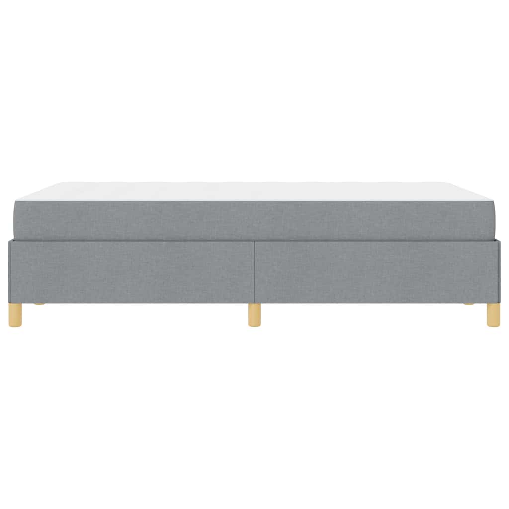 Boxspring bed Anders Lichtgrijs en Wit 120 x 190 cm Stof