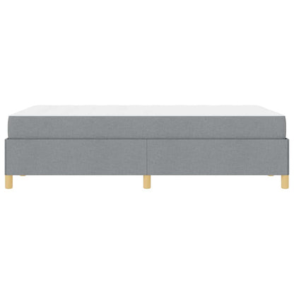 Boxspring bed Anders Lichtgrijs en Wit 120 x 190 cm Stof