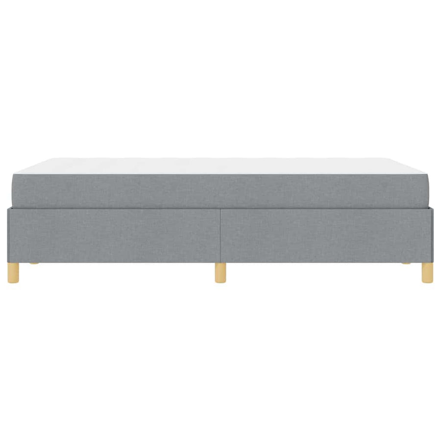 Boxspring bed Anders Lichtgrijs en Wit 120 x 190 cm Stof