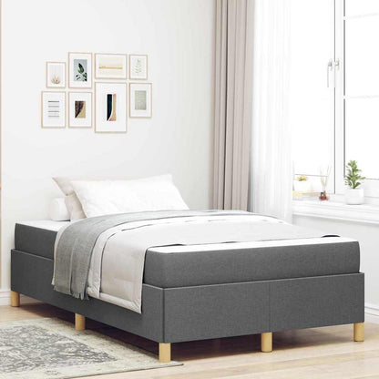 Boxspring bed Anders Donkergrijs 120 x 190 cm Stof