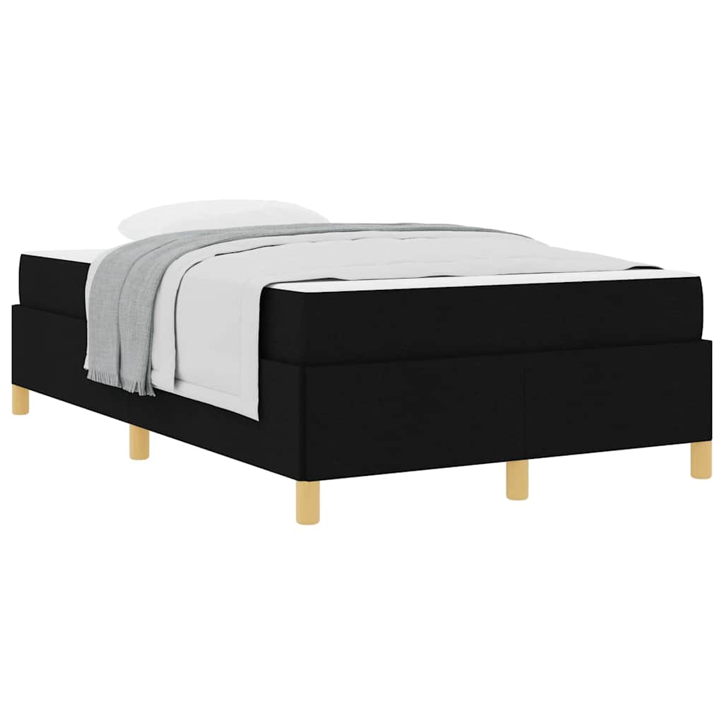 Boxspring bed Anders Zwart en Wit en Zwart 120 x 190 cm Stof