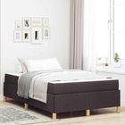 Bedframe 120x190 cm stof donkerbruin