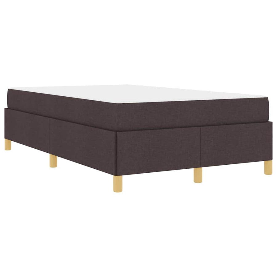 Boxspring bed Anders Donkerbruin en Wit 120 x 190 cm Stof