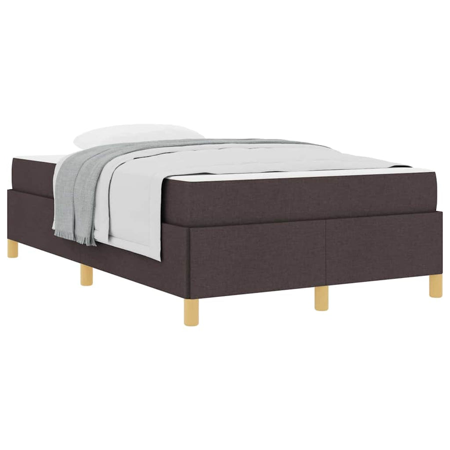 Boxspring bed Anders Donkerbruin en Wit 120 x 190 cm Stof