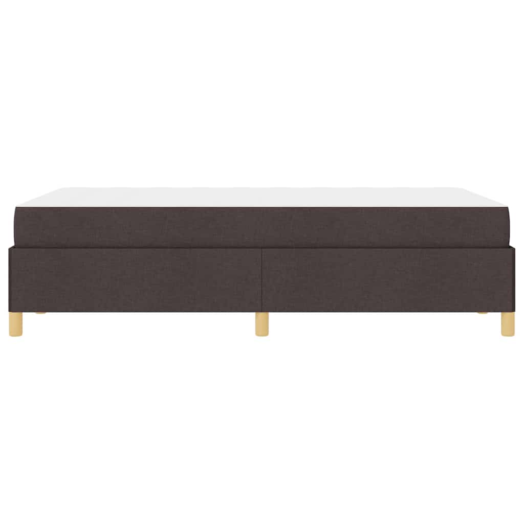 Boxspring bed Anders Donkerbruin en Wit 120 x 190 cm Stof