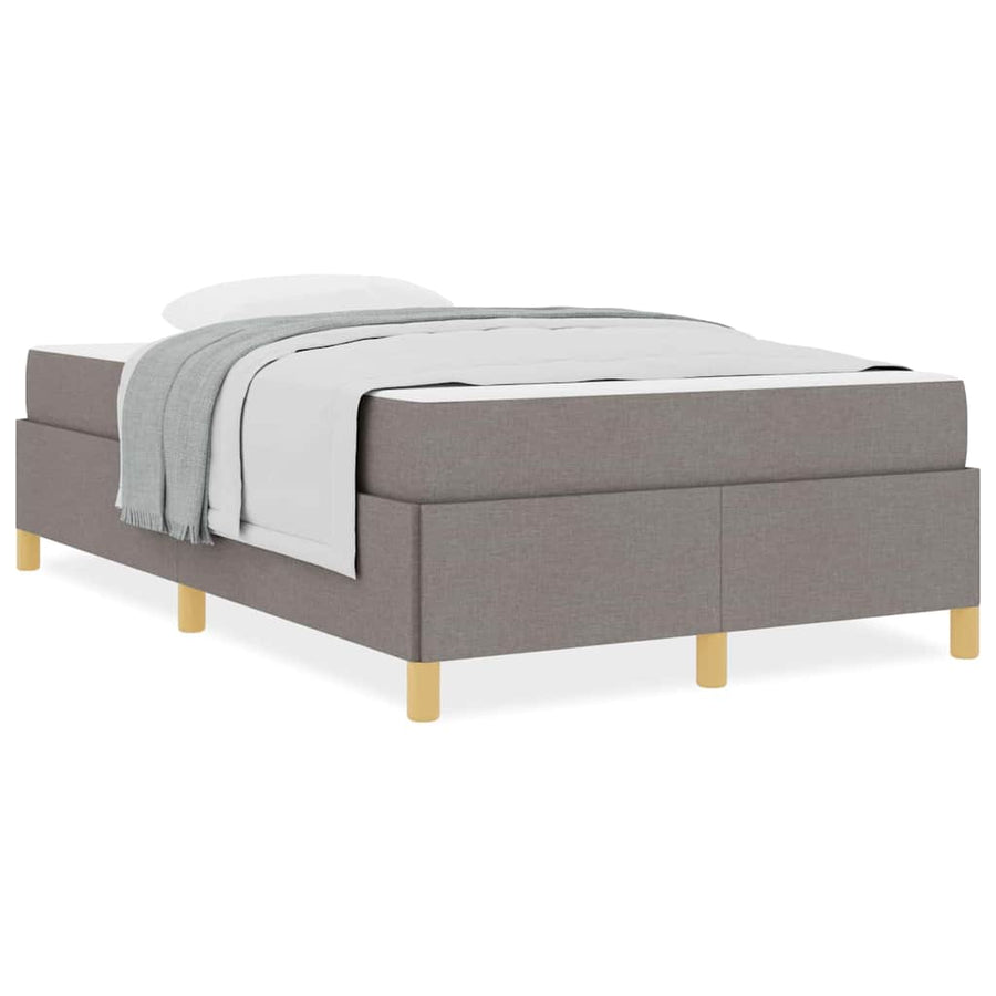 Boxspring bed Anders Taupe en Wit 120 x 190 cm Stof