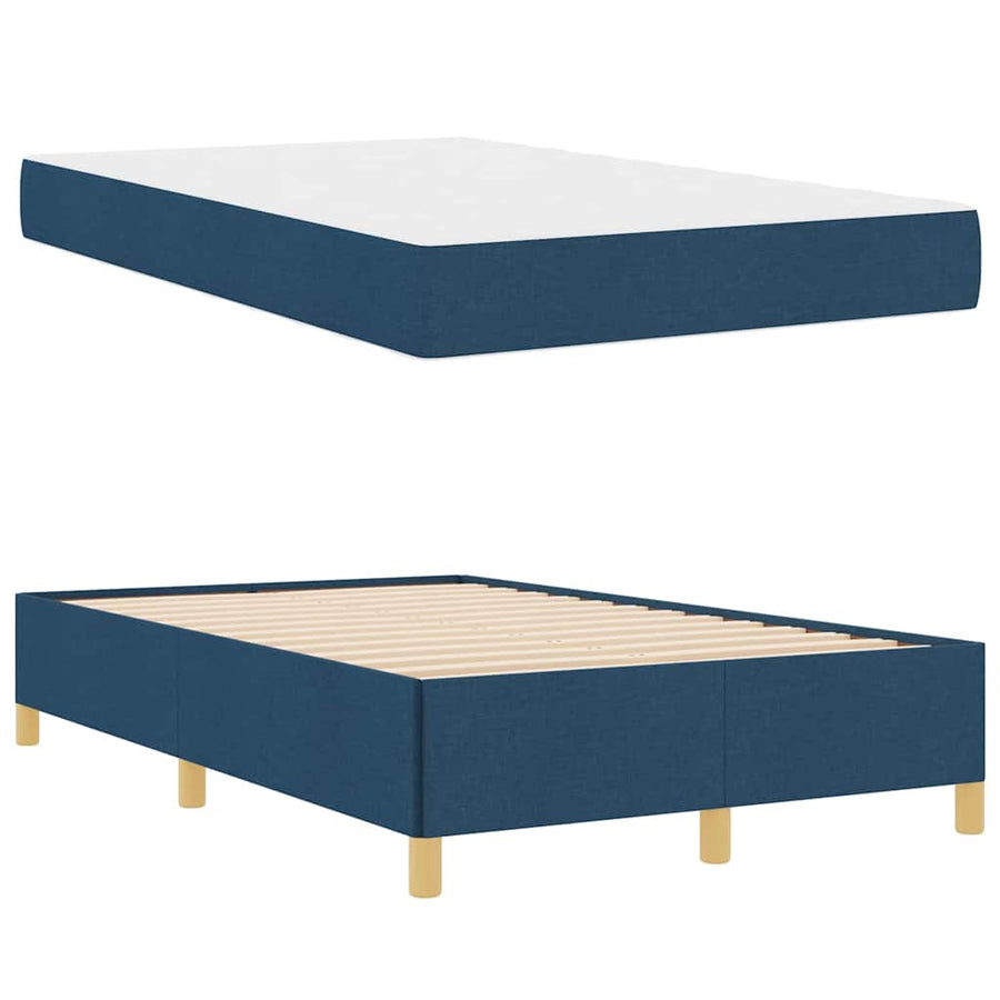 Boxspring bed Anders Blauw 120 x 190 cm Stof