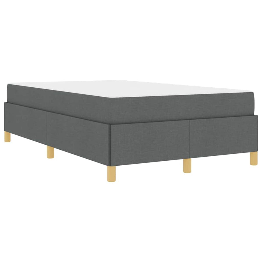 Boxspring bed Donkergrijs en Wit en Donkergrijs 120 x 200 cm