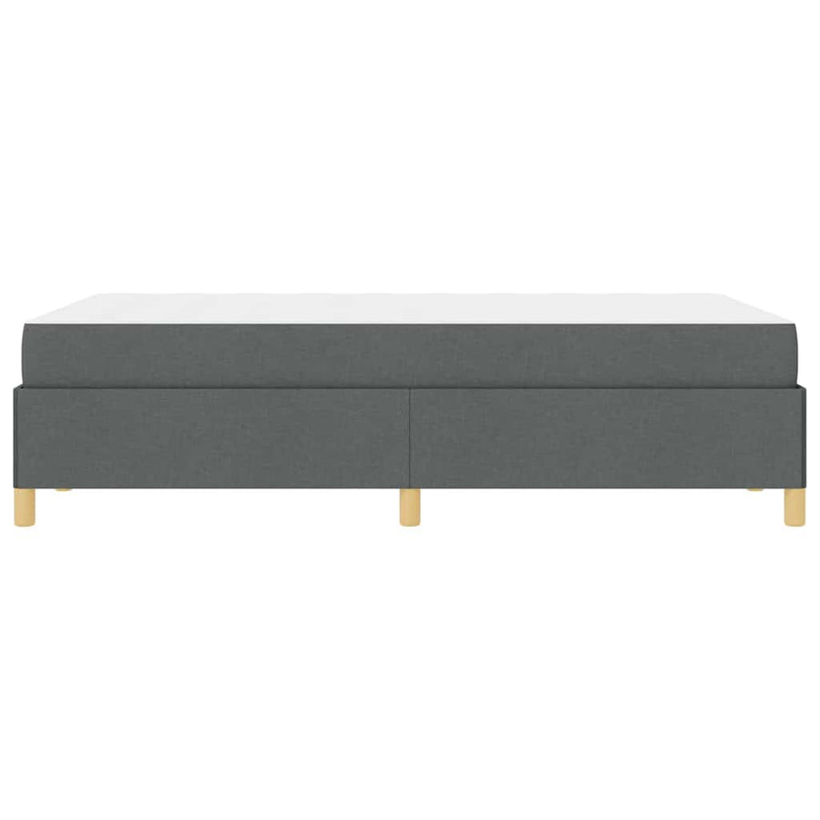 Boxspring bed Donkergrijs en Wit en Donkergrijs 120 x 200 cm