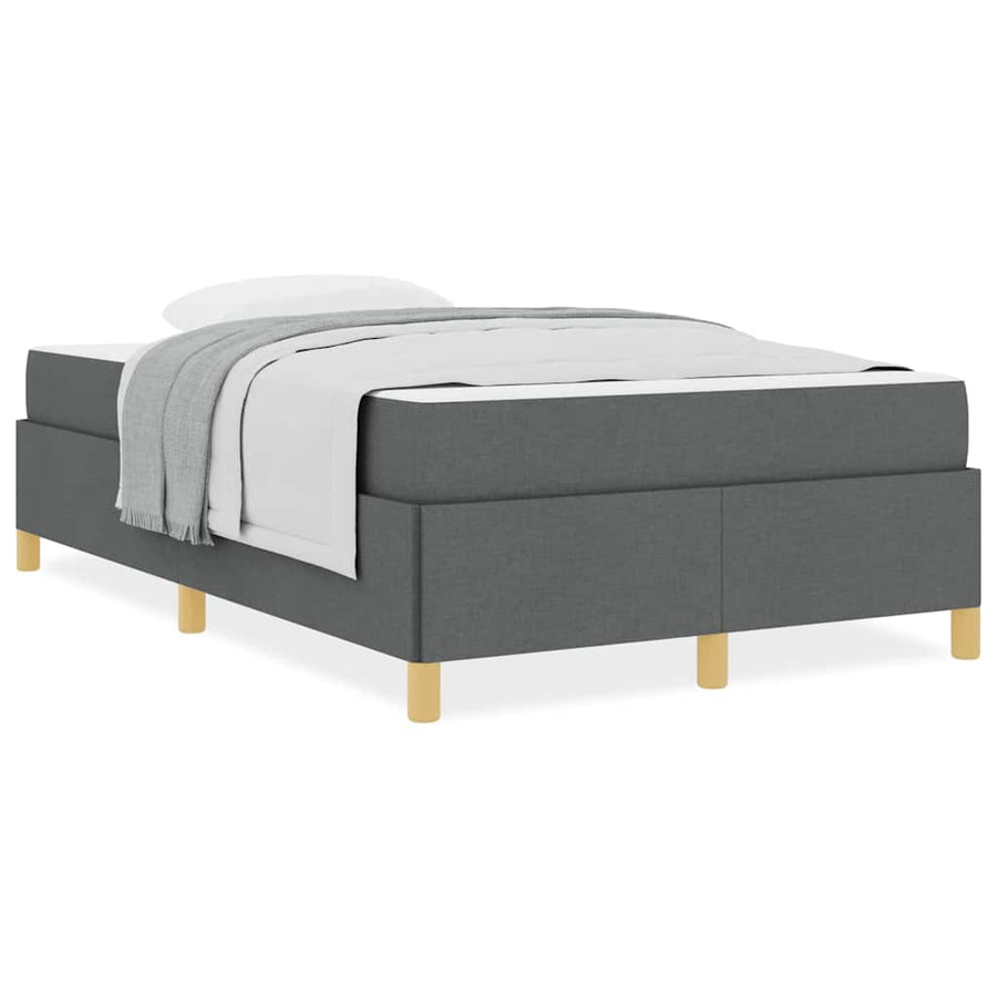 Boxspring bed Donkergrijs en Wit en Donkergrijs 120 x 200 cm