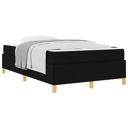Boxspring bed Anders Zwart en Wit en Zwart 120 x 200 cm Stof