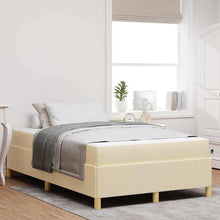 Boxspring bed Anders Crème en Wit 120 x 200 cm Stof