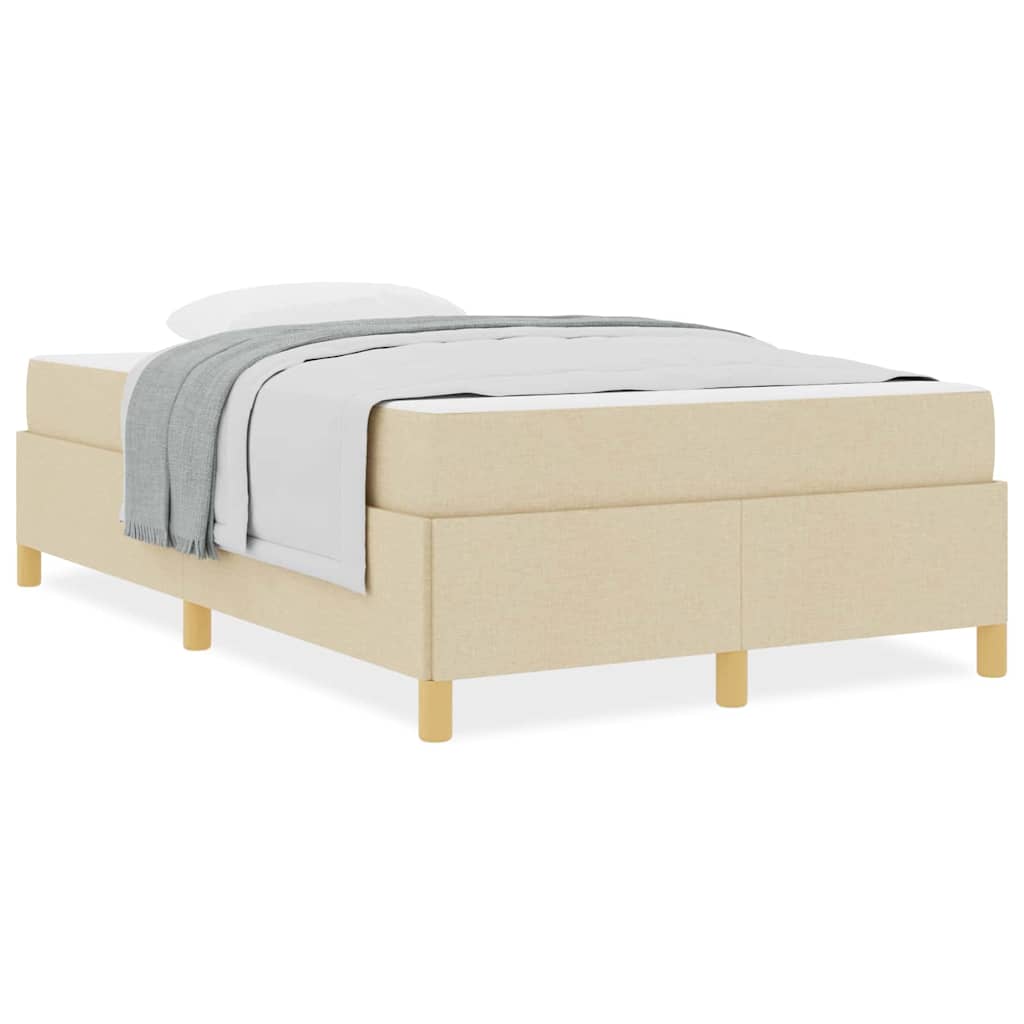 Boxspring bed Anders Crème en Wit 120 x 200 cm Stof