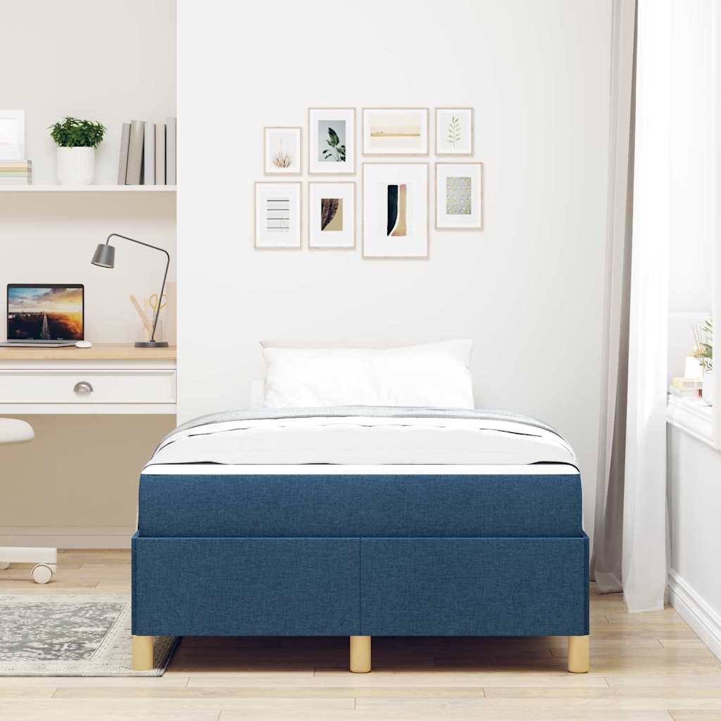 Boxspring bed Anders Blauw en Wit 120 x 200 cm Stof