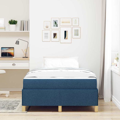 Boxspring bed Anders Blauw en Wit 120 x 200 cm Stof