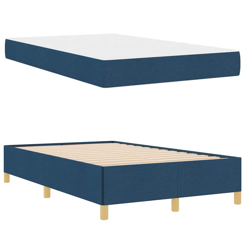 Boxspring bed Anders Blauw en Wit 120 x 200 cm Stof