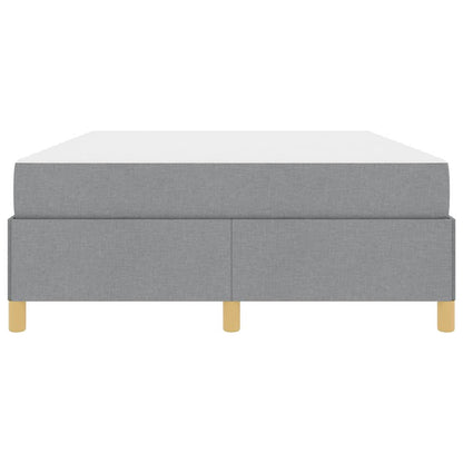 Boxspring bed Lichtgrijs en Wit en Lichtgrijs 140 x 190 cm Stof