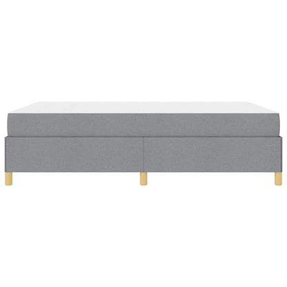 Boxspring bed Lichtgrijs en Wit en Lichtgrijs 140 x 190 cm Stof