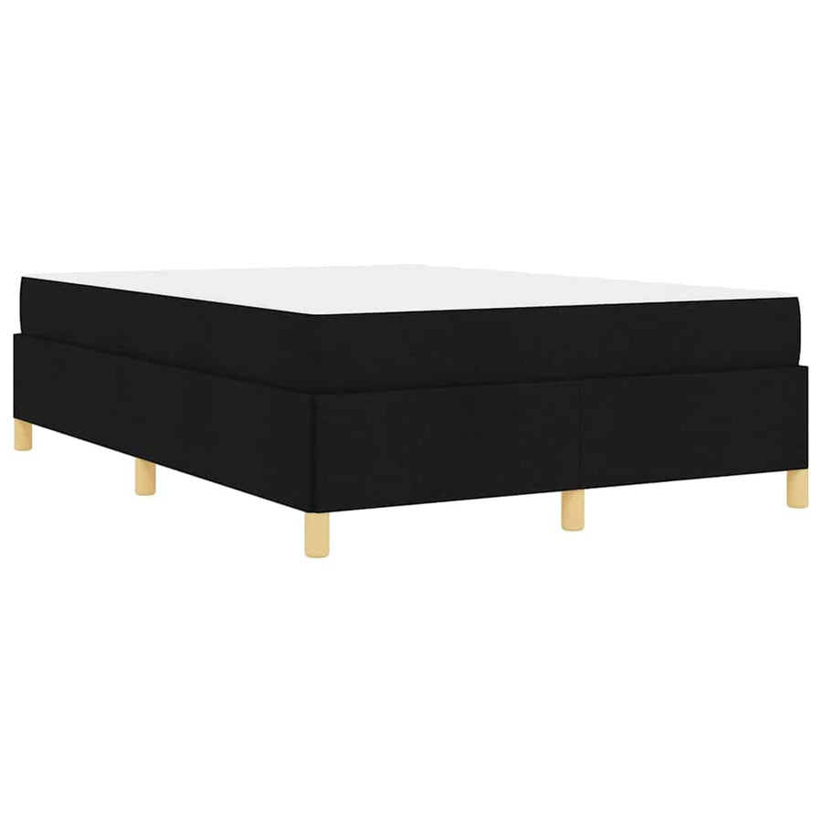 Bedframe met matras Zwart 140 x 190 cm Stof