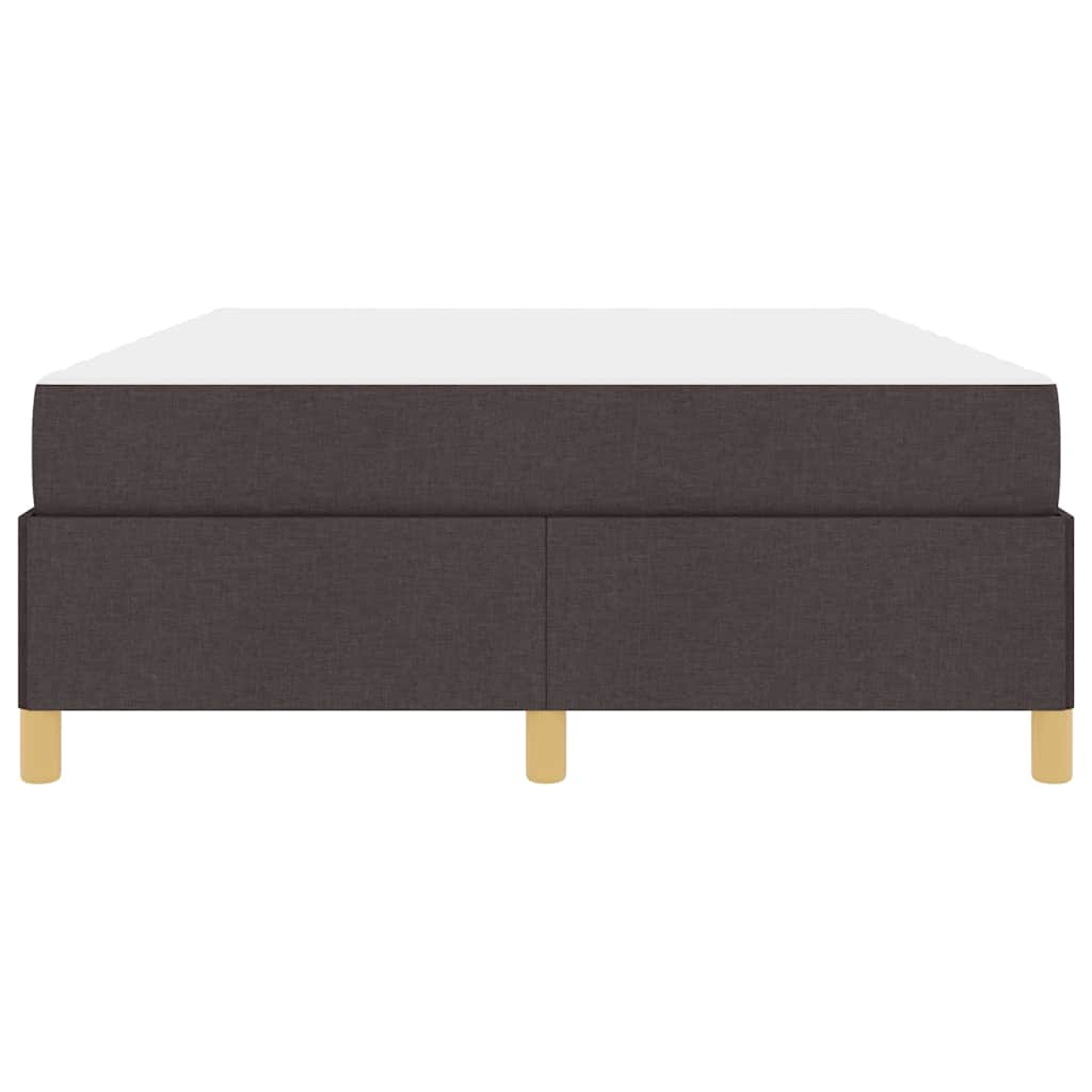 Boxspring bed Anders Donkerbruin en Wit 140 x 190 cm Stof