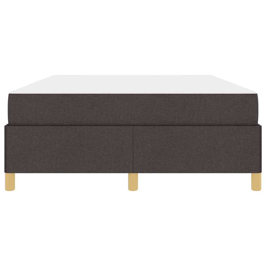 Boxspring bed Anders Donkerbruin en Wit 140 x 190 cm Stof