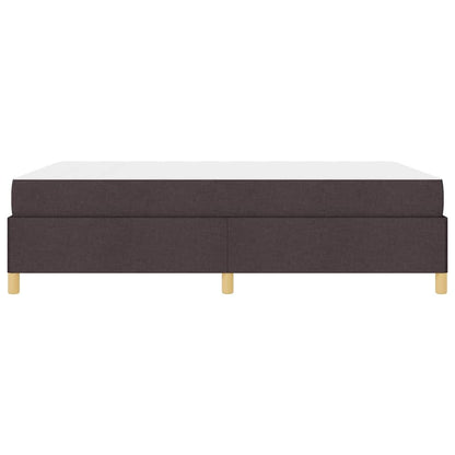 Boxspring bed Anders Donkerbruin en Wit 140 x 190 cm Stof