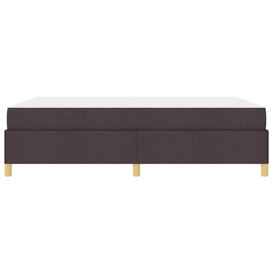 Boxspring bed Anders Donkerbruin en Wit 140 x 190 cm Stof