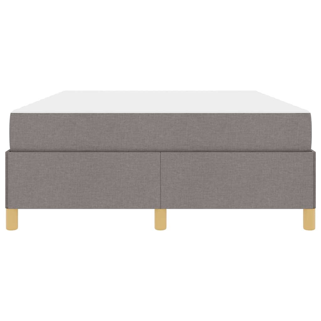 Boxspring bed Anders Taupe en Wit 140 x 190 cm Stof