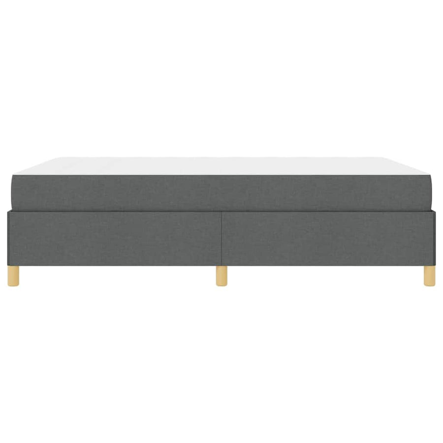 Boxspring bed Donkergrijs en Wit en Donkergrijs 140 x 200 cm