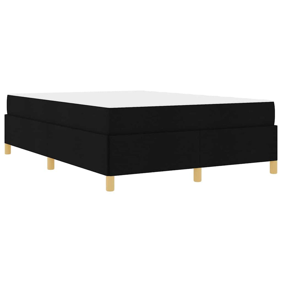 Boxspring bed Anders Zwart en Wit en Zwart 140 x 200 cm Stof