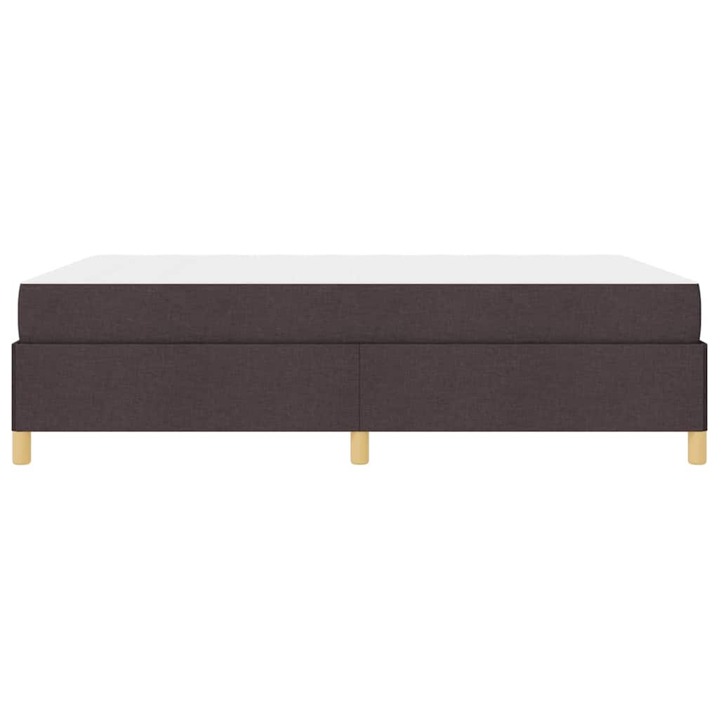 Boxspring bed Anders Donkerbruin en Wit 140 x 200 cm Stof