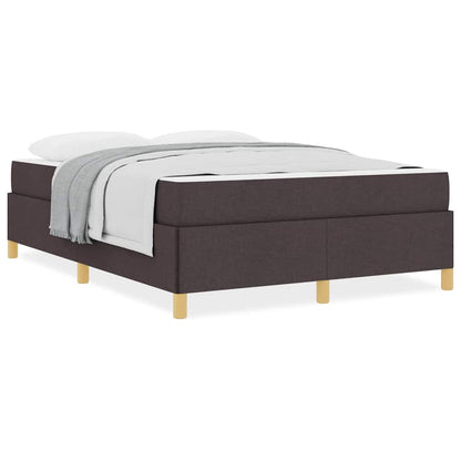 Boxspring bed Anders Donkerbruin en Wit 140 x 200 cm Stof