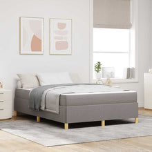 Boxspring bed Anders Taupe en Beige en Wit 140 x 200 cm Schuim