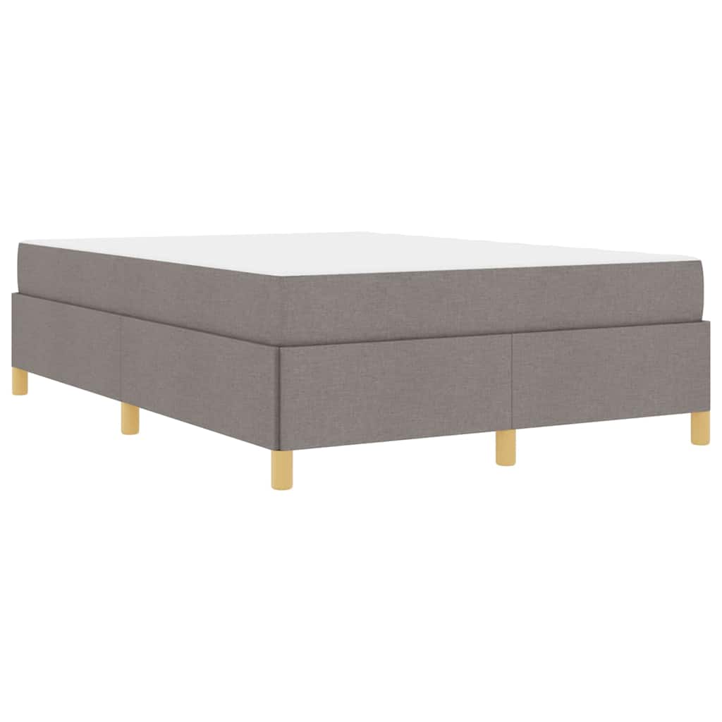 Boxspring bed Anders Taupe en Beige en Wit 140 x 200 cm Schuim