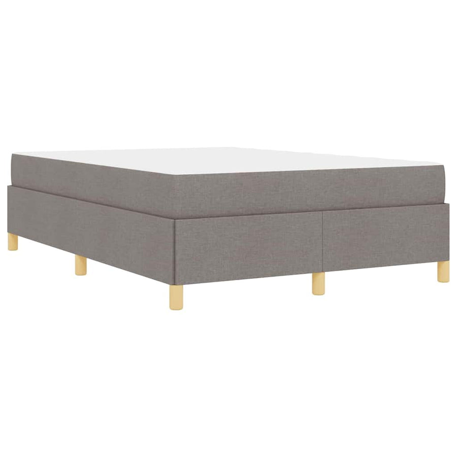 Boxspring bed Anders Taupe en Beige en Wit 140 x 200 cm Schuim