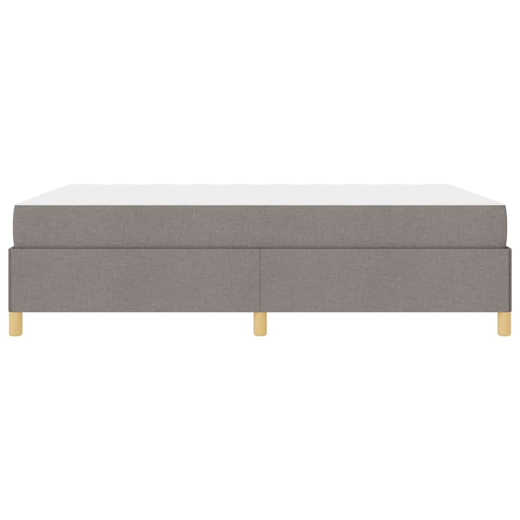 Boxspring bed Anders Taupe en Beige en Wit 140 x 200 cm Schuim