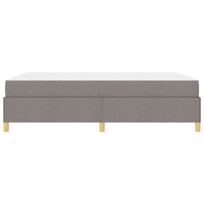 Boxspring bed Anders Taupe en Beige en Wit 140 x 200 cm Schuim