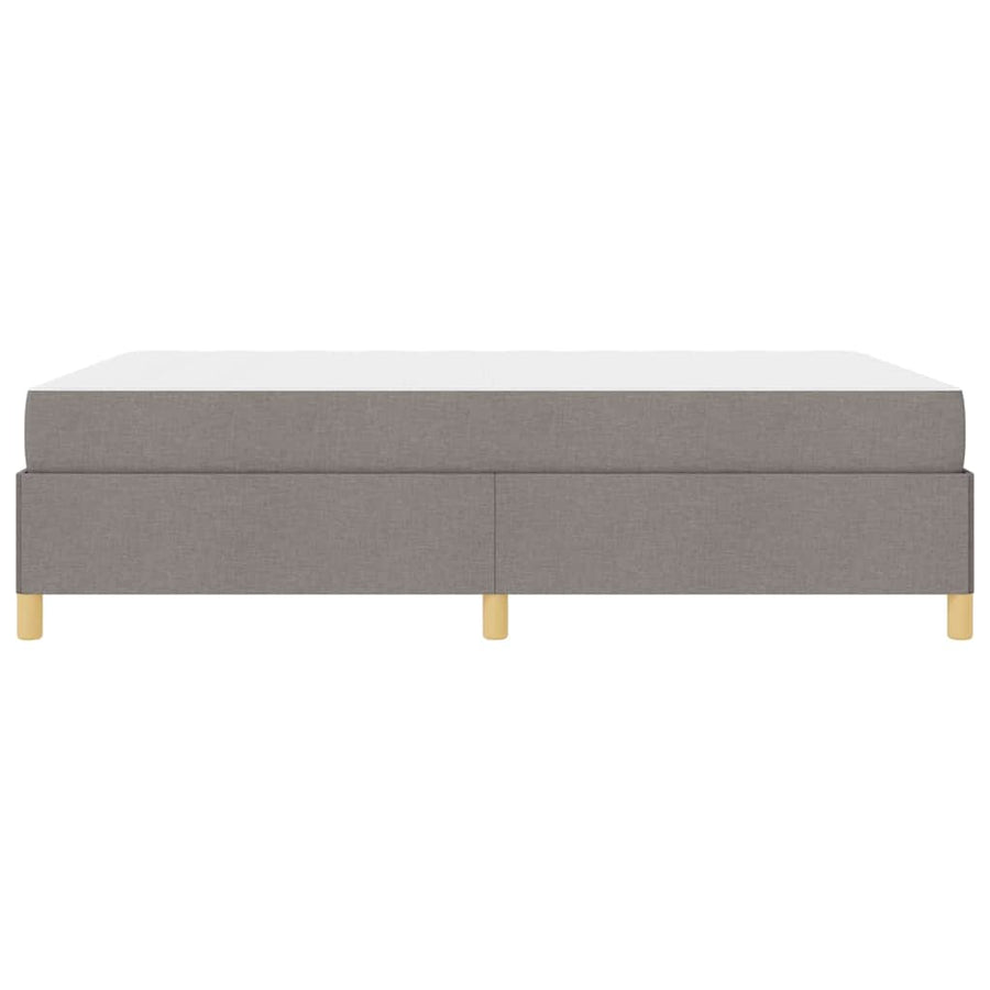 Boxspring bed Anders Taupe en Beige en Wit 140 x 200 cm Schuim