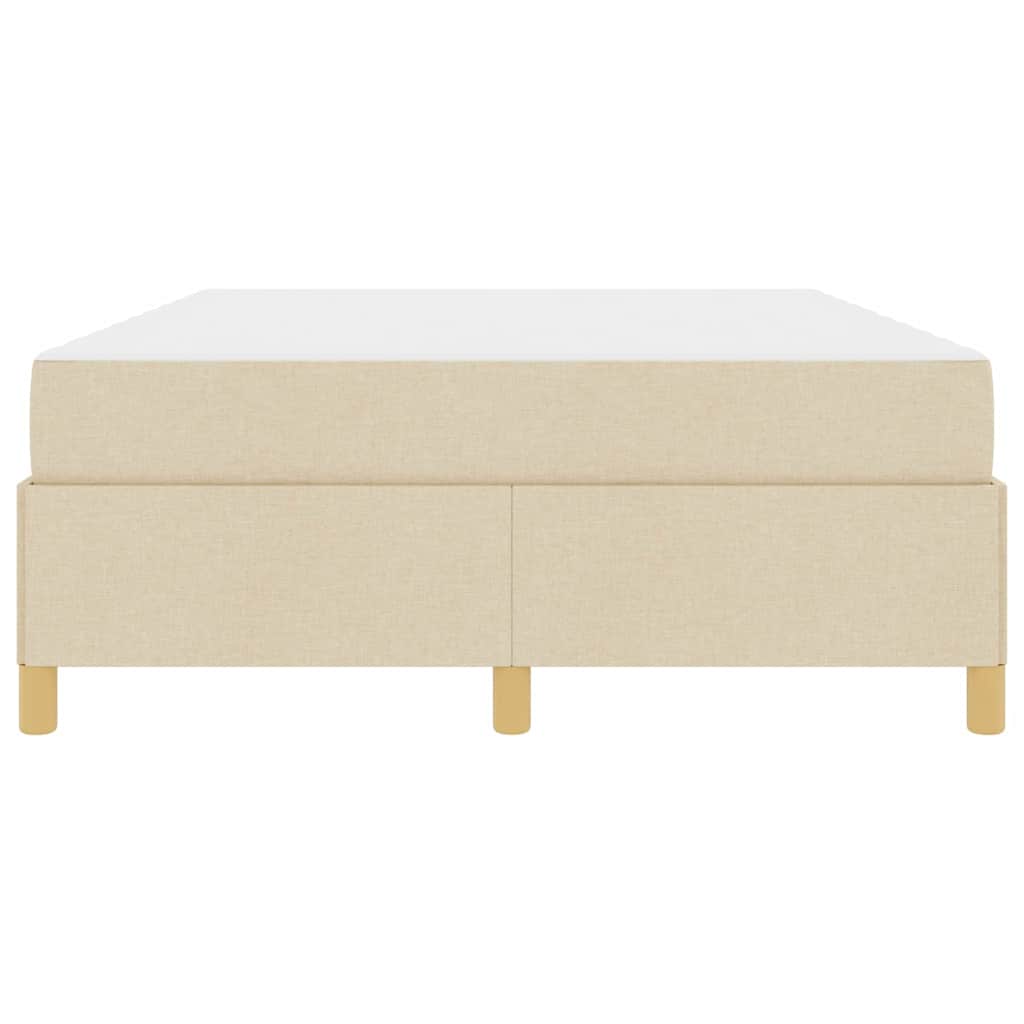 Boxspring bed Anders Crème en Wit 140 x 200 cm Stof