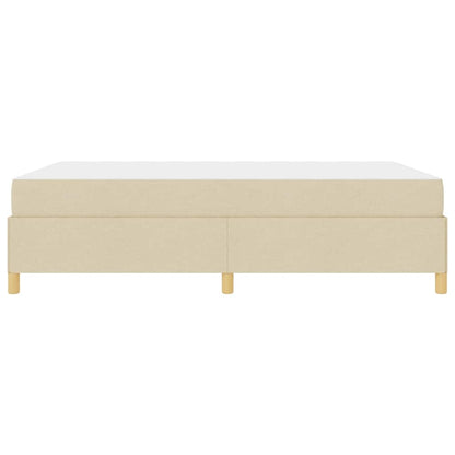 Boxspring bed Anders Crème en Wit 140 x 200 cm Stof