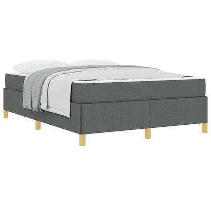 Boxspring bed Anders Zwart en Bruin en Wit 160 x 200 cm Stof