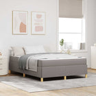 Bedframe 160x200 cm taupe stof