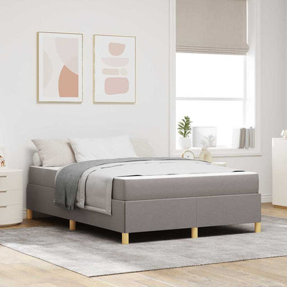 Boxspring bed Anders Taupe en Wit 160 x 200 cm Stof