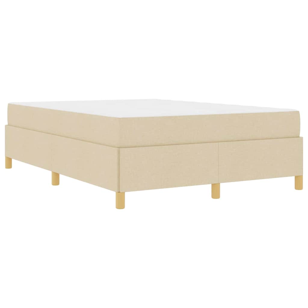 Boxspring bed Anders Crème en Wit 160 x 200 cm Stof