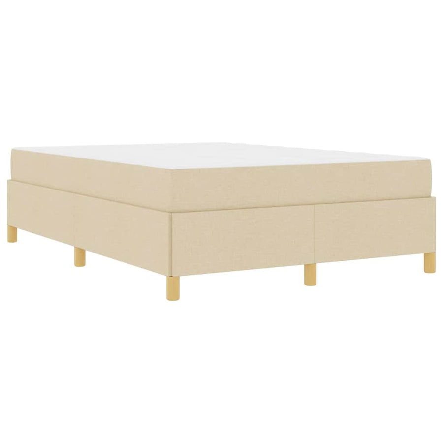 Boxspring bed Anders Crème en Wit 160 x 200 cm Stof
