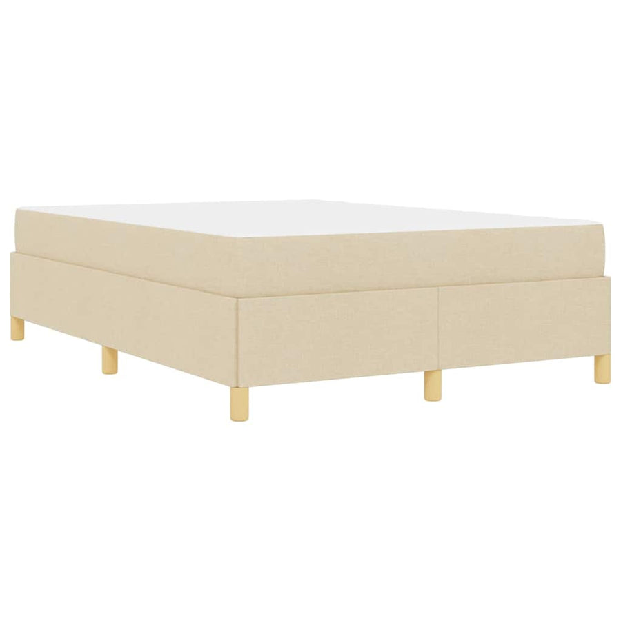 Boxspring bed Anders Crème en Wit 160 x 200 cm Stof